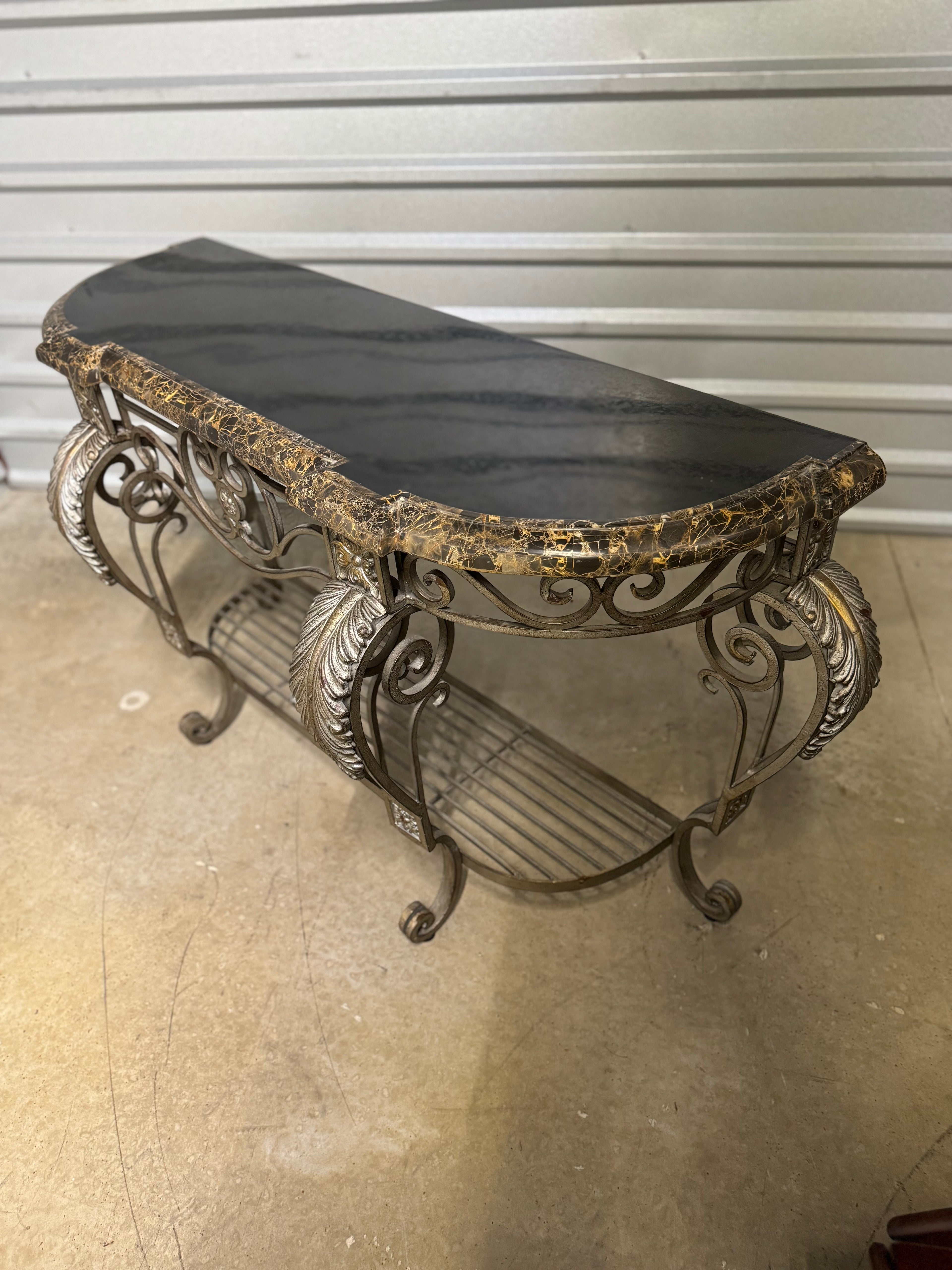 Stone Top Console