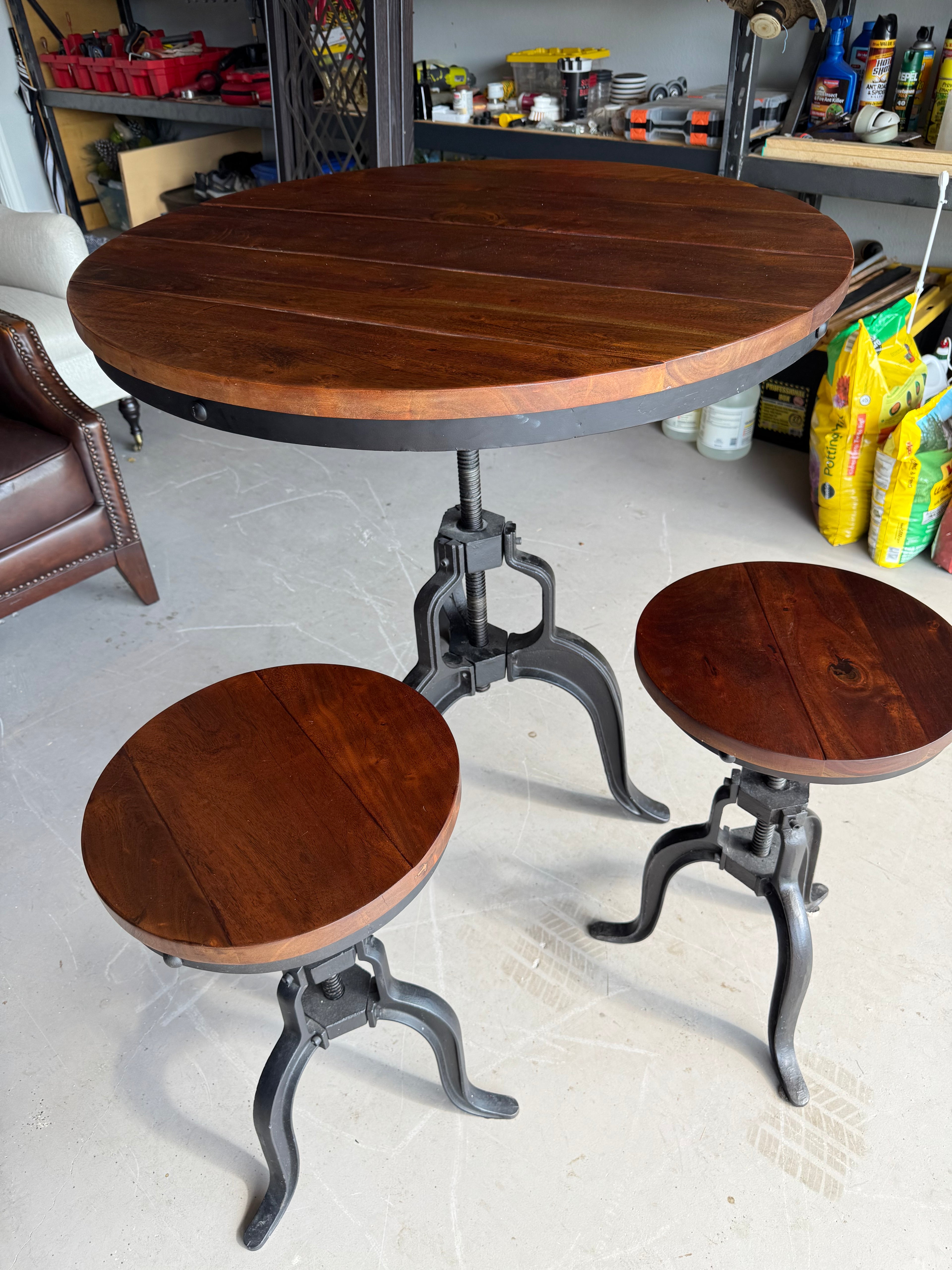 Adjustable Height Cafe Set