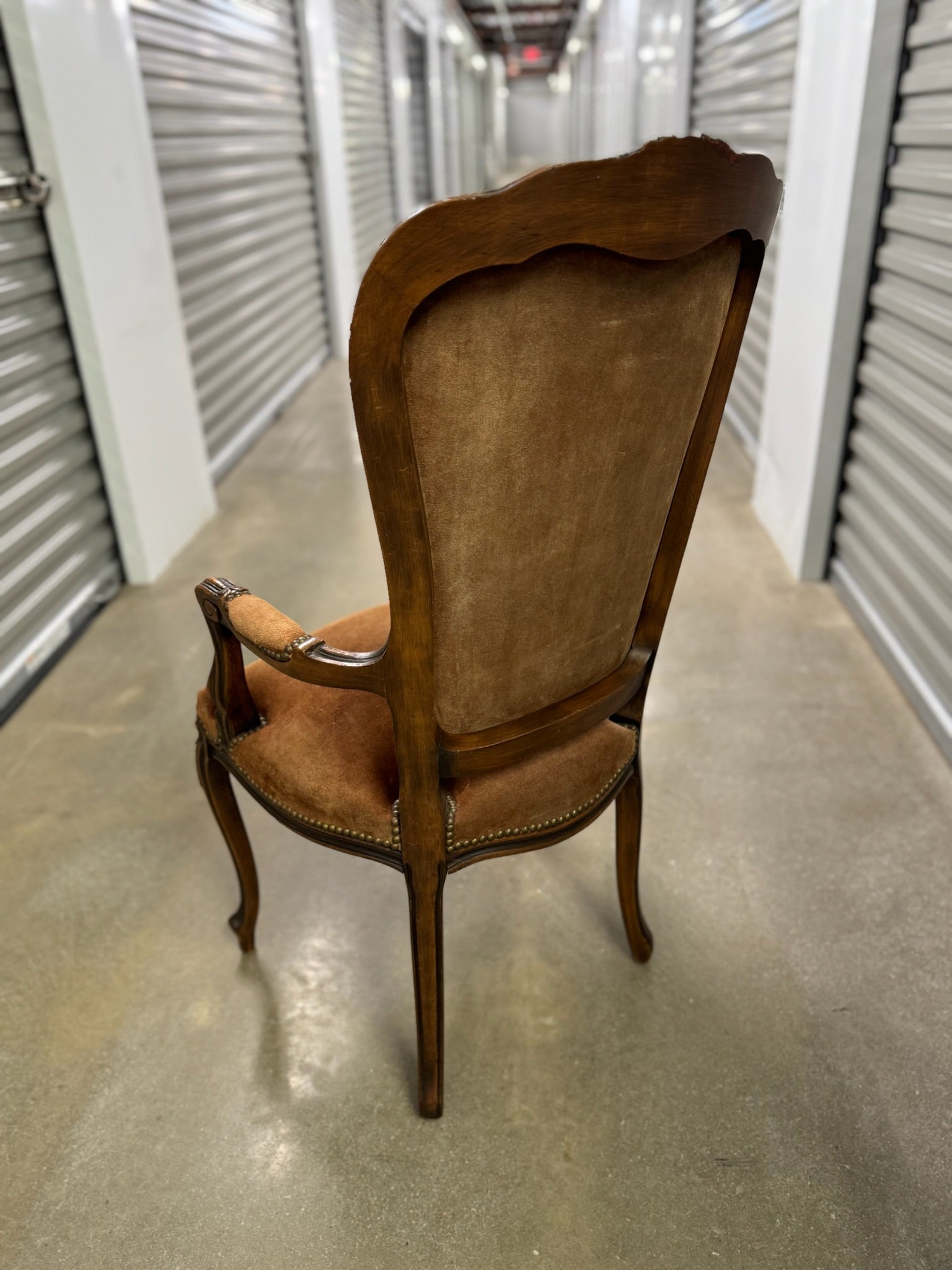 Suede Accent Chair