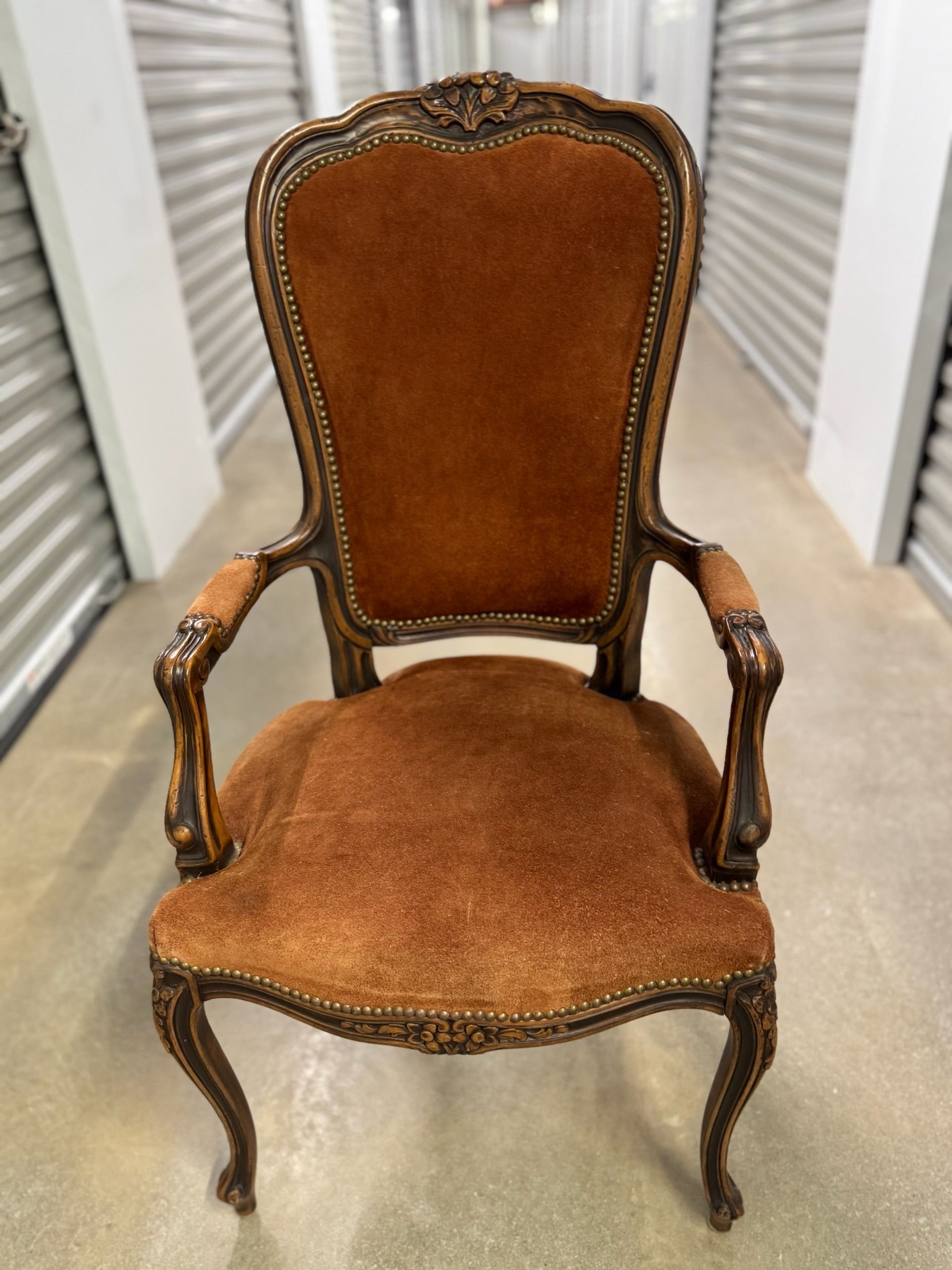Suede Accent Chair