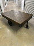 Industrial Cart Cocktail Table
